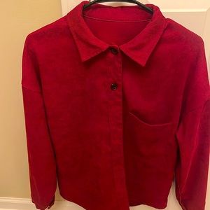 Red/Burgundy button shirt